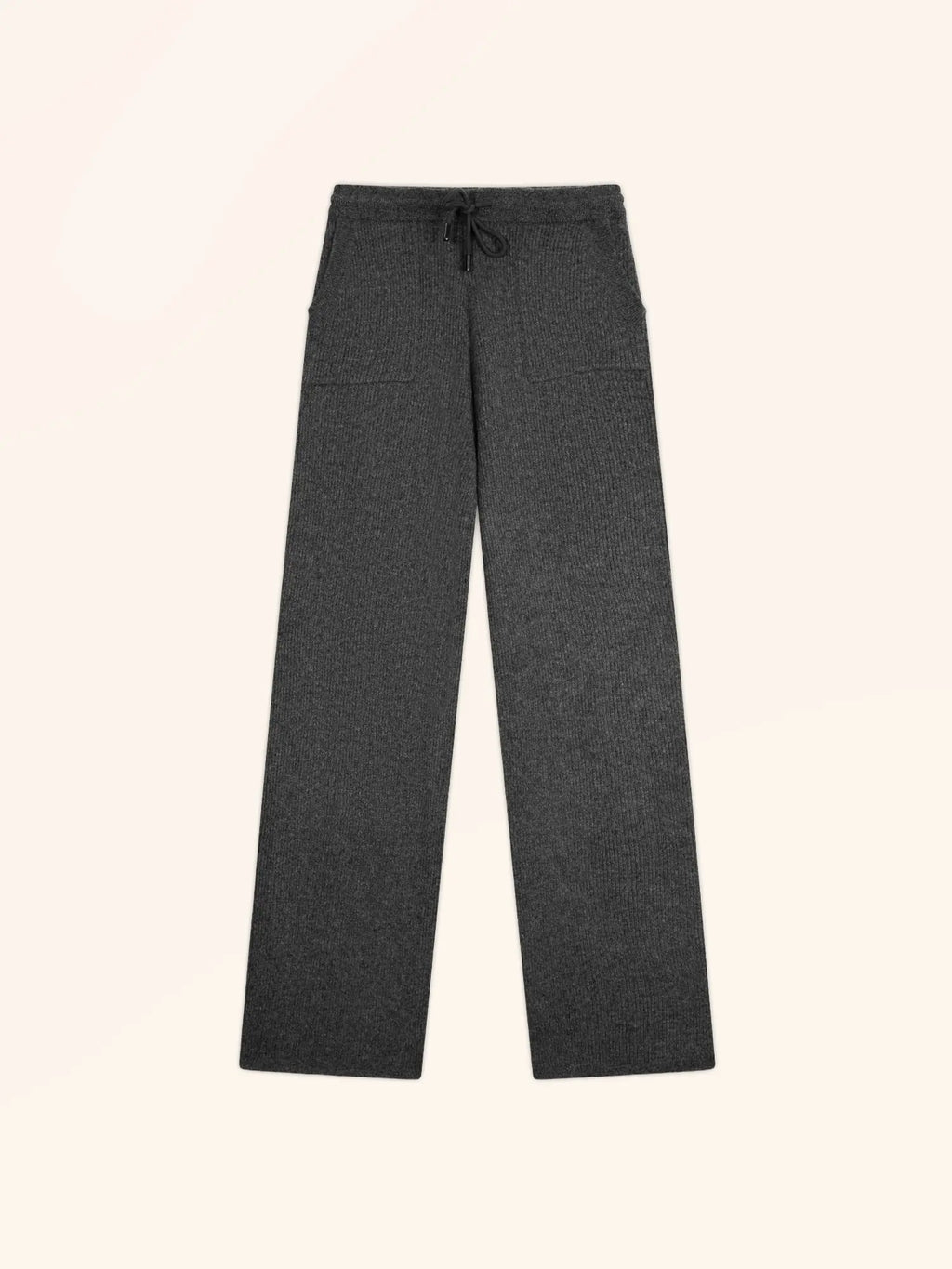 NAIOR Pantalon Large Anthracite Chiné