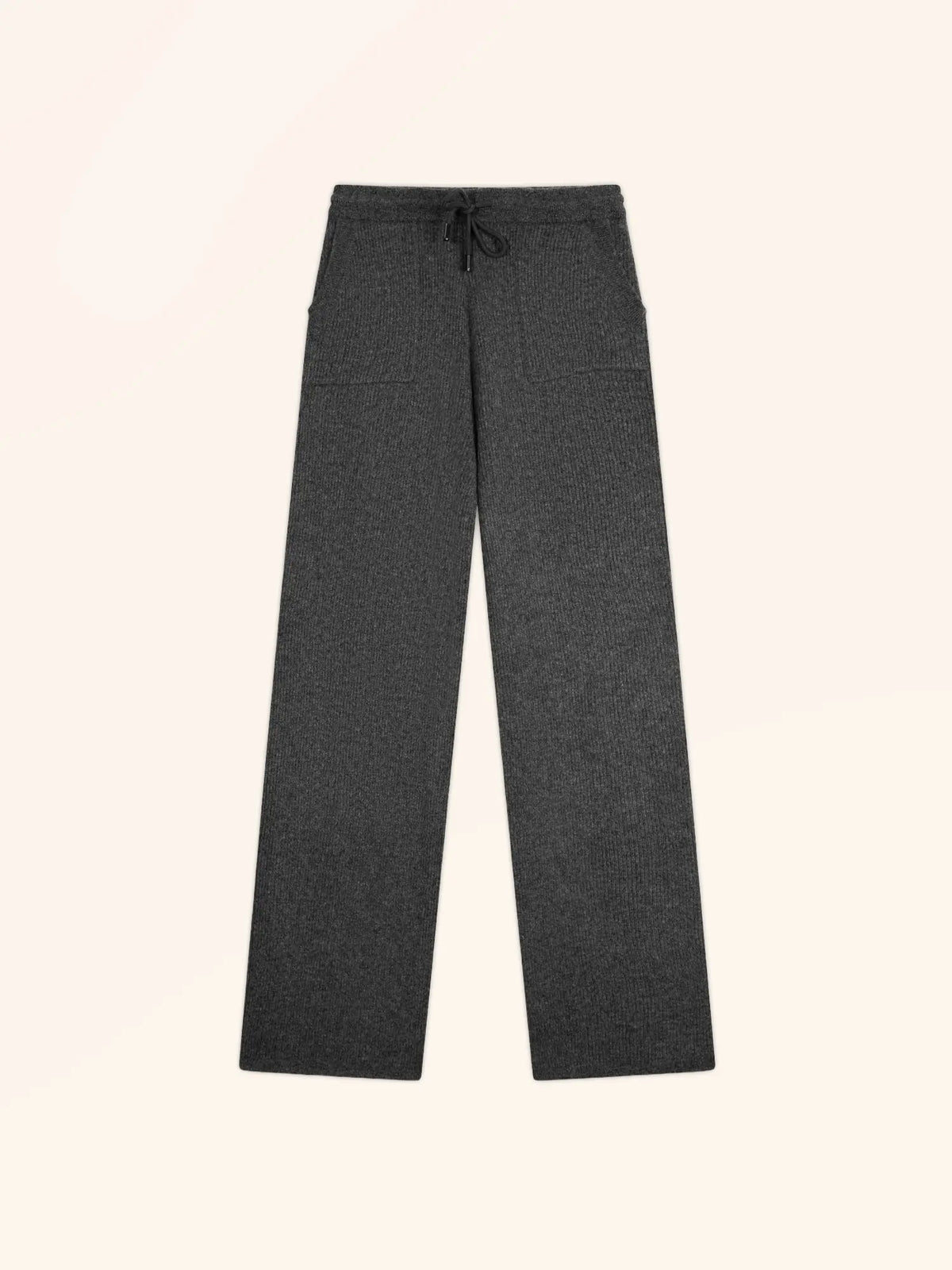 NAIOR Pantalon Large Anthracite Chiné