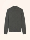 THOREN gilet zippé col camionneur 4 fils anthracite chiné
