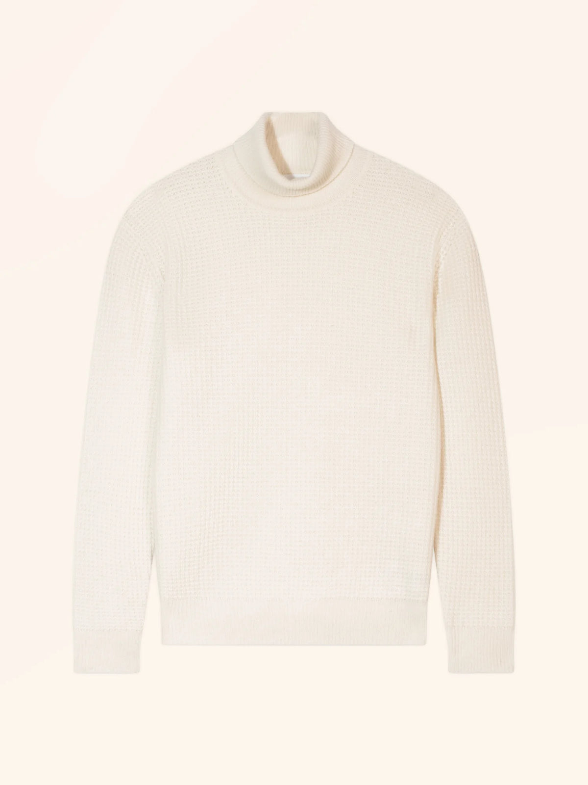 PLUTÓN Pullover Rollkragen 4-fädig Elfenbein