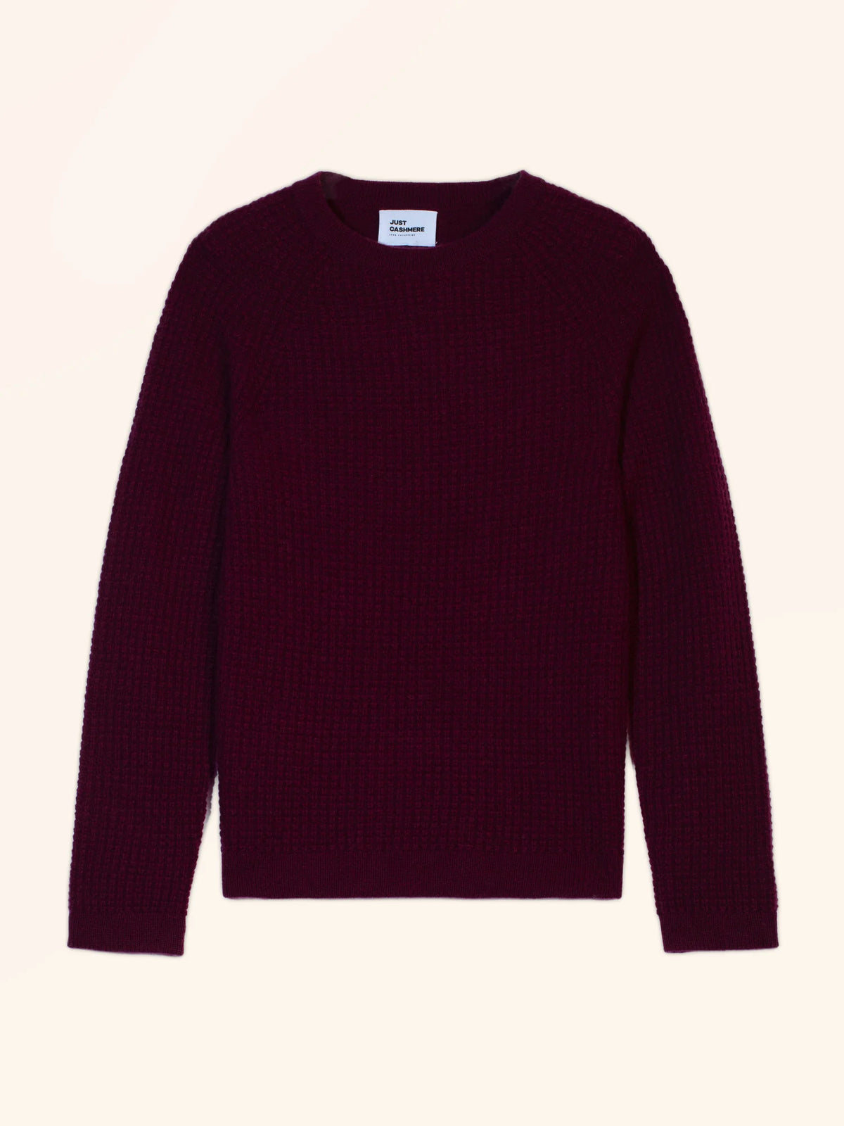 THANATOS Pullover Rundhalsausschnitt 4-fädig Brombeerfarben