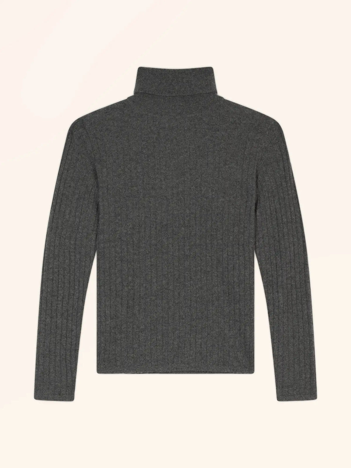 HYPNOS pull col roulé anthracite chiné