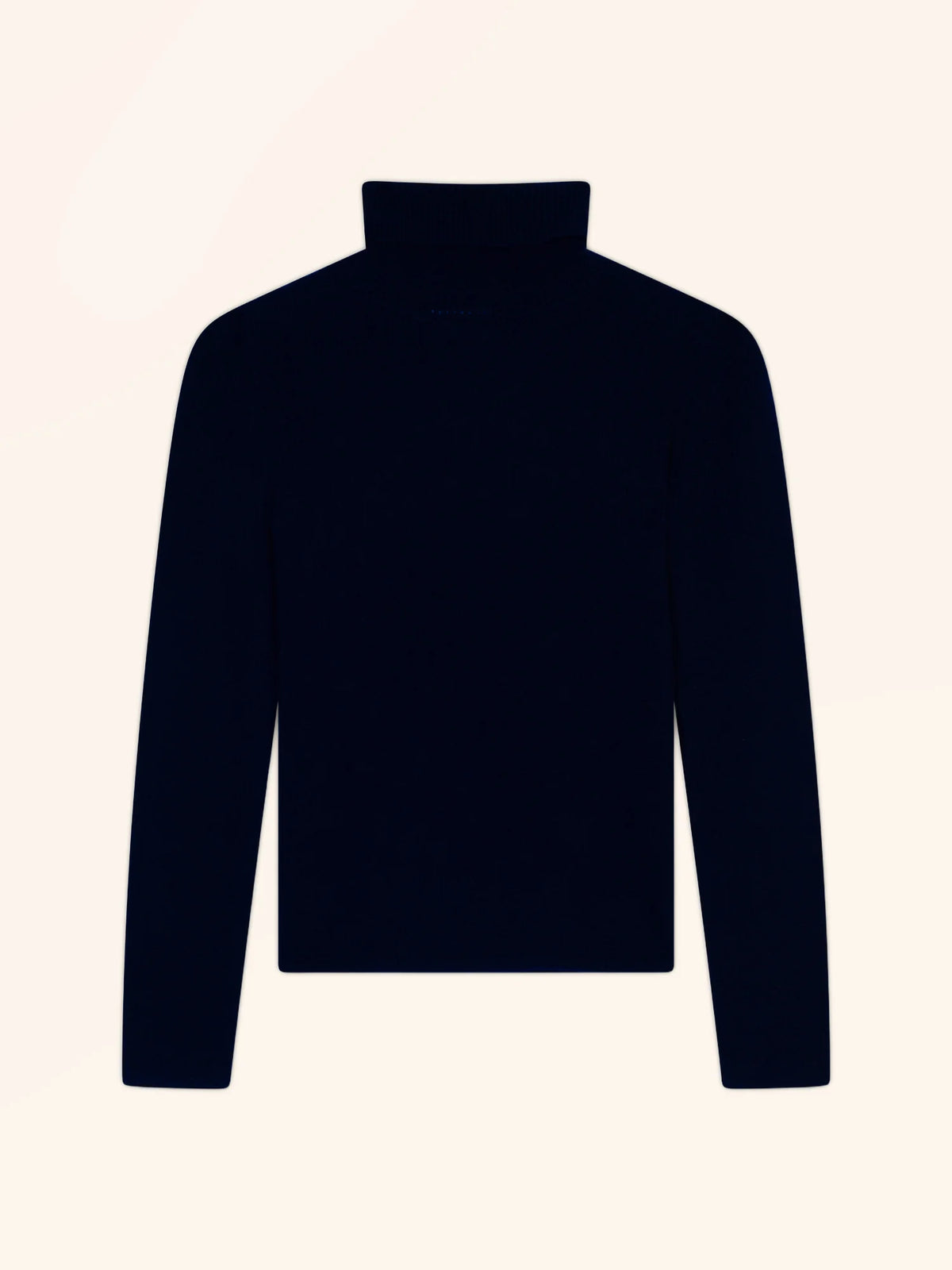 MORFEO Pull Col Roulé 4 Fils Bleu Marine