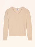 VESTA pull col v 6 fils sable