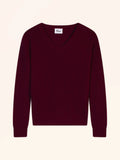 VESTA Pullover V-Ausschnitt 6-fädig Bordeaux