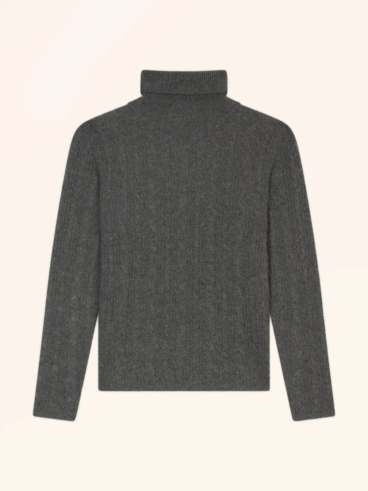TYQUE Sweater Turtleneck 4 Ply Heather Charcoal
