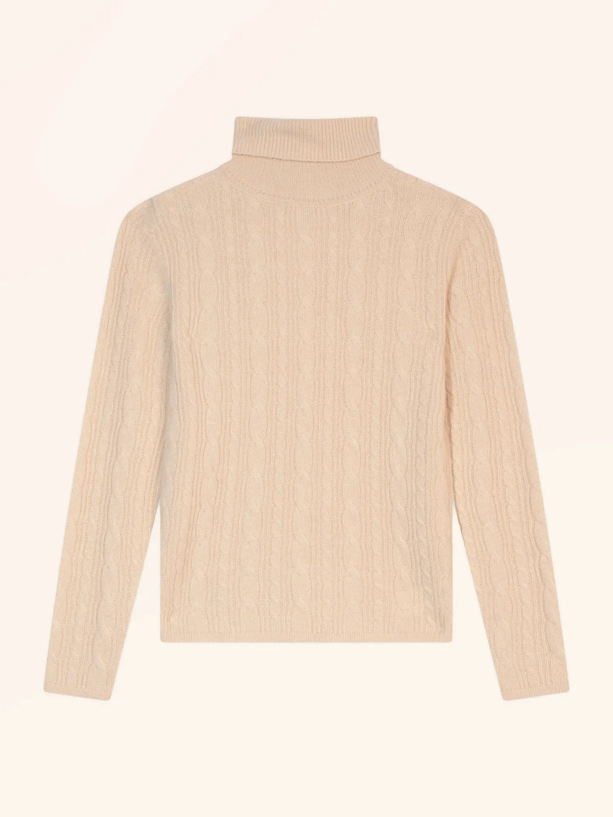 TYQUE Pullover Rollkragen 4-fädig Sand
