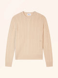 HESTIA Pullover Rundhalsausschnitt 8-fädig Sand