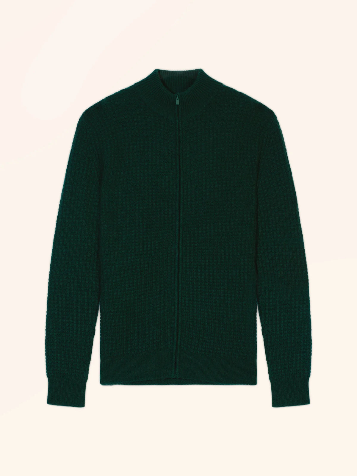 MERCURIO gilet zippé col camionneur 6 fils cyprès