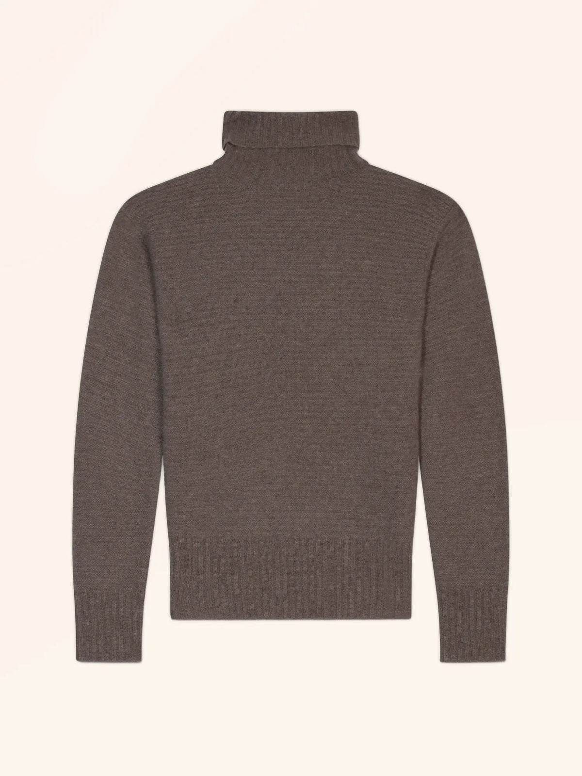 BACO Sweater Turtleneck 4 Ply Heather Taupe