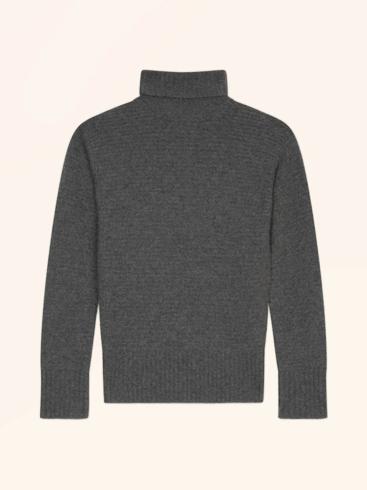 BACO Sweater Turtleneck 4 Ply Heather Charcoal