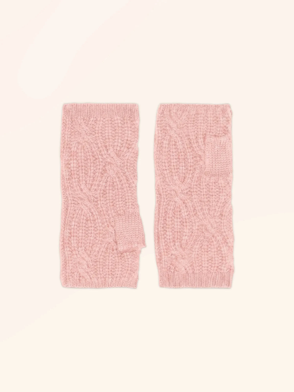 BALE Fingerless Gloves 6 Ply Ballet Pink