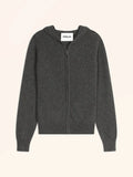 SELENGE Vest Zipped Hooded Heather Charcoal
