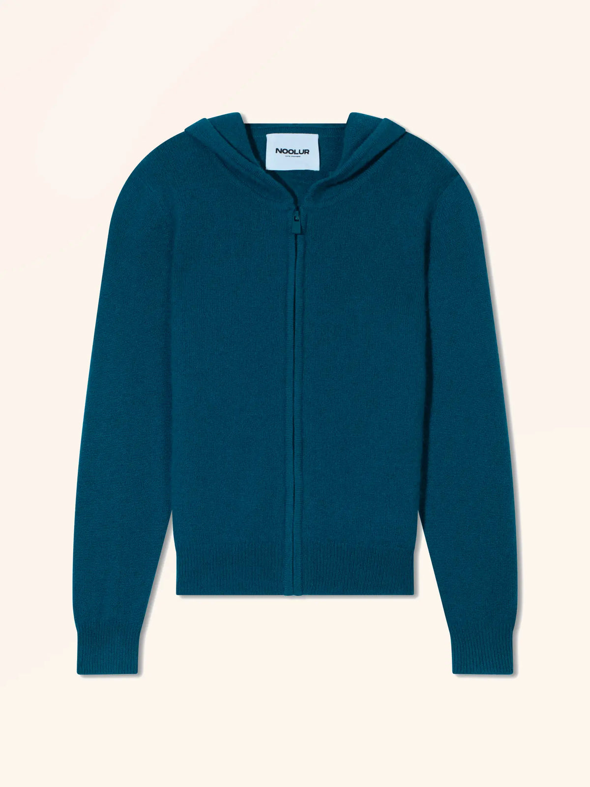 SELENGE gilet zippé capuche paon