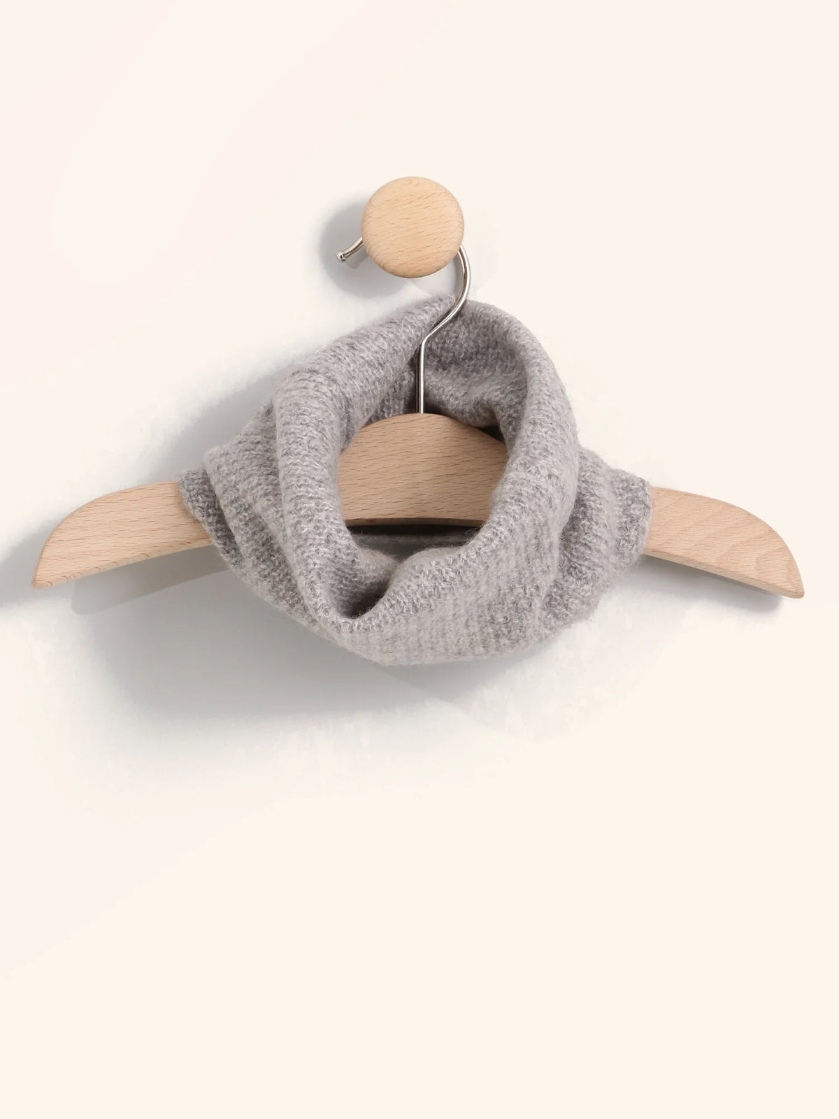 KHENTII Neck Warmer 4 Ply Heather Cloud
