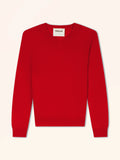 BARUUN pull col v rouge