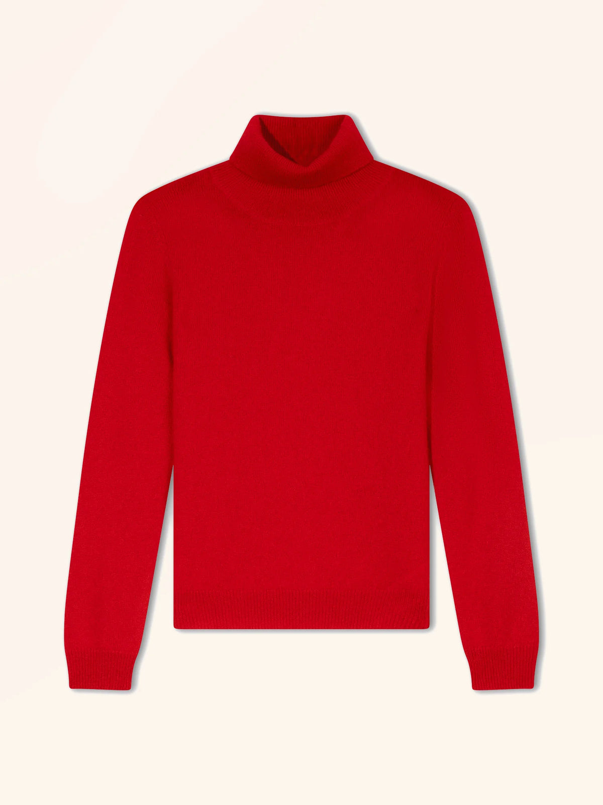 ULIASTAI pull col roulé rouge