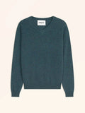 BARUUN Sweater V-Neck Heather Teal Green