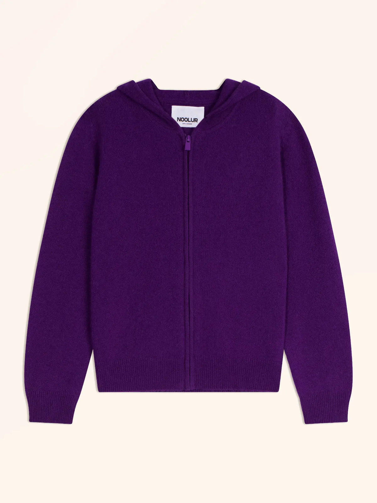 SELENGE Gilet Zippé Capuche Violette