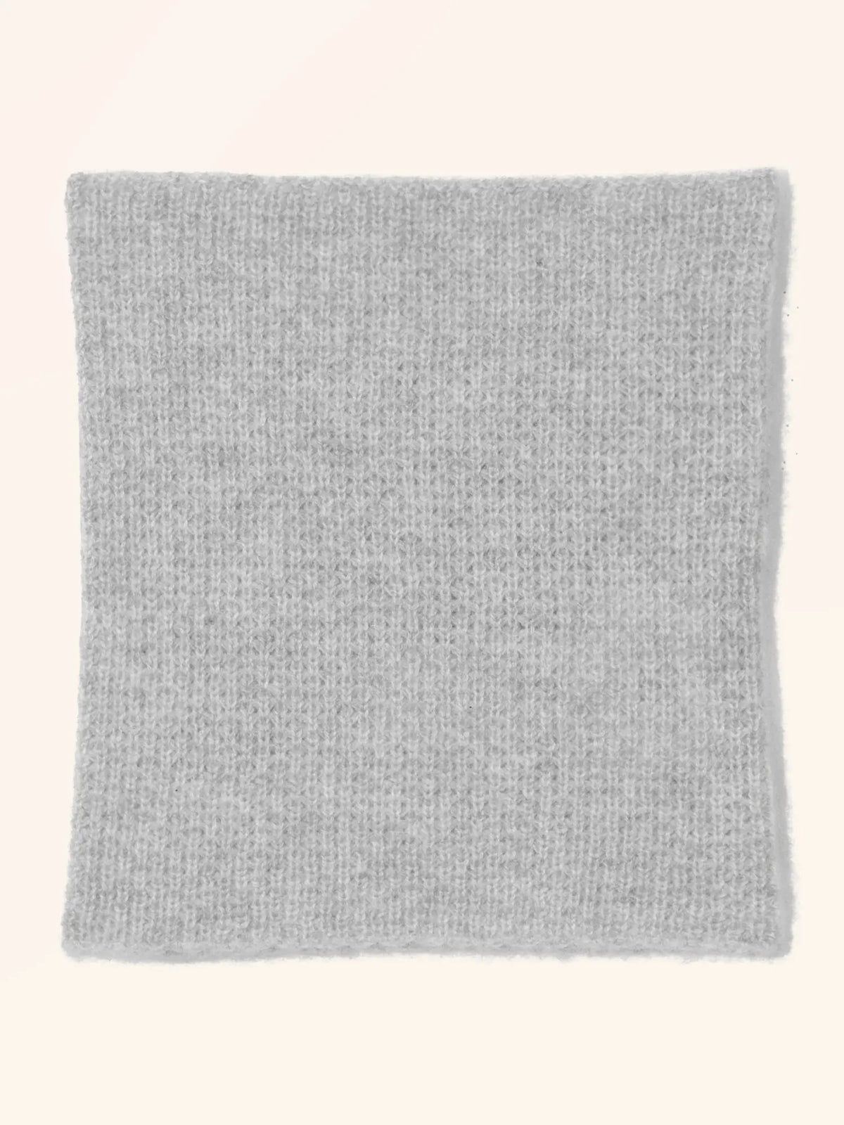KHENTII Neck Warmer 4 Ply Light Heather Grey