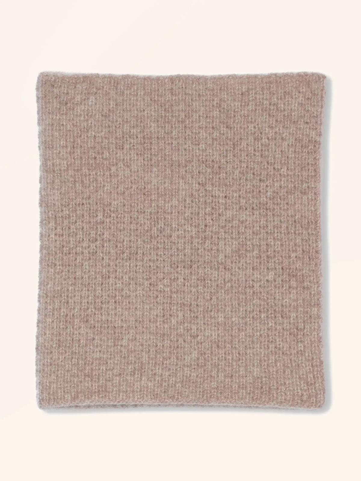 KHENTII Neck Warmer 4 Ply Light Heather Taupe