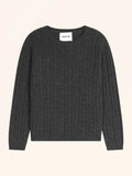 OKTAI Pullover Rundhalsausschnitt Carbon meliert