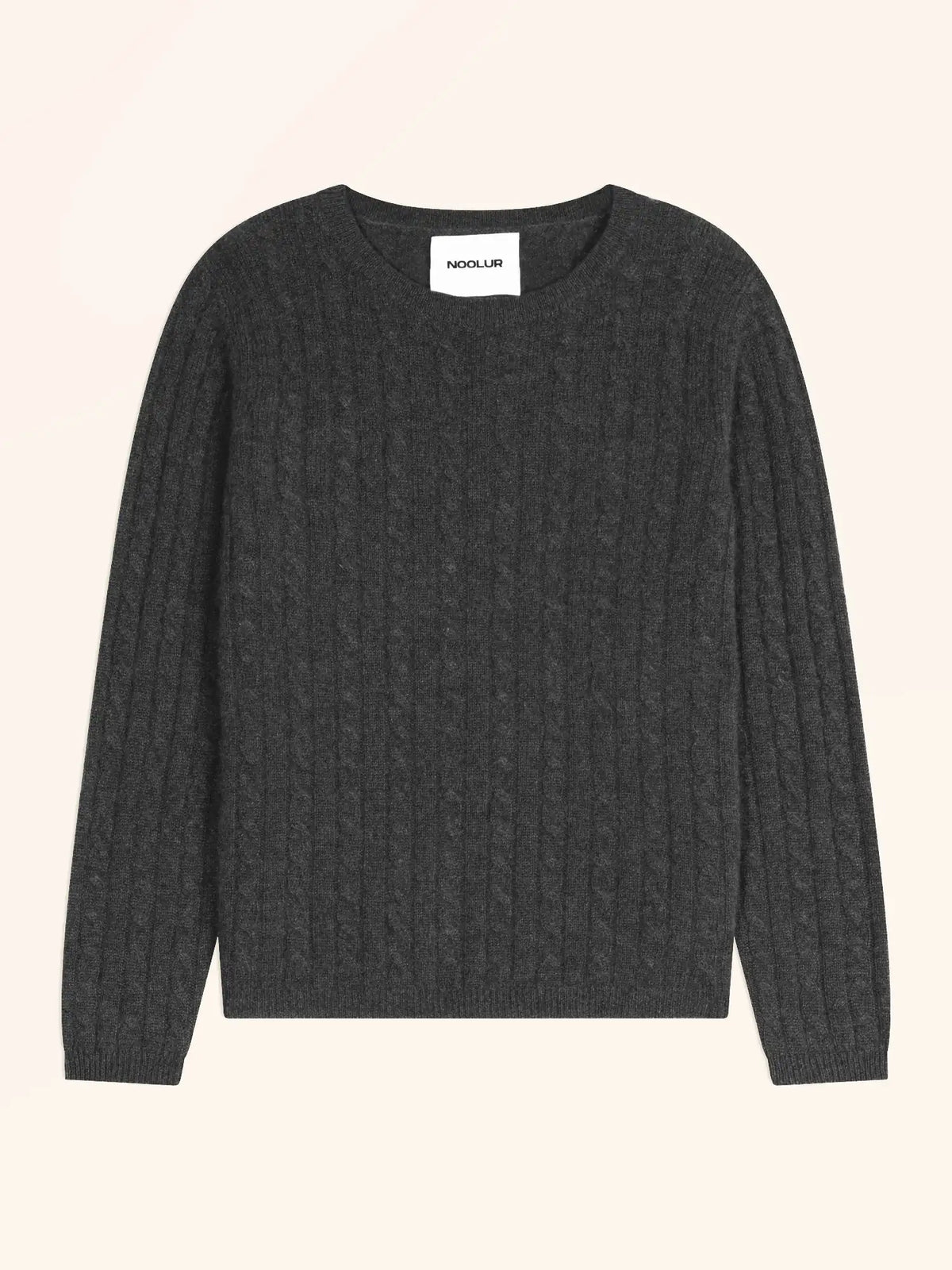 OKTAI Pull Col Rond Carbone Chiné
