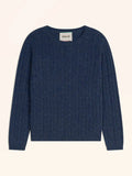 OKTAI Pull Col Rond Océan Chiné