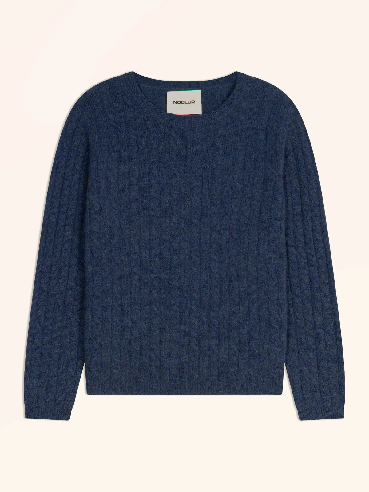 OKTAI Pull Col Rond Océan Chiné