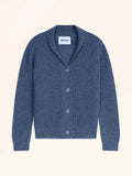 YUL Jacke geknöpft Schalkragen 4-fädig Denimblau