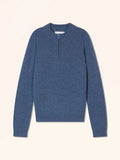 LIONER Sweater Trucker Neck 4 Ply Denim Blue