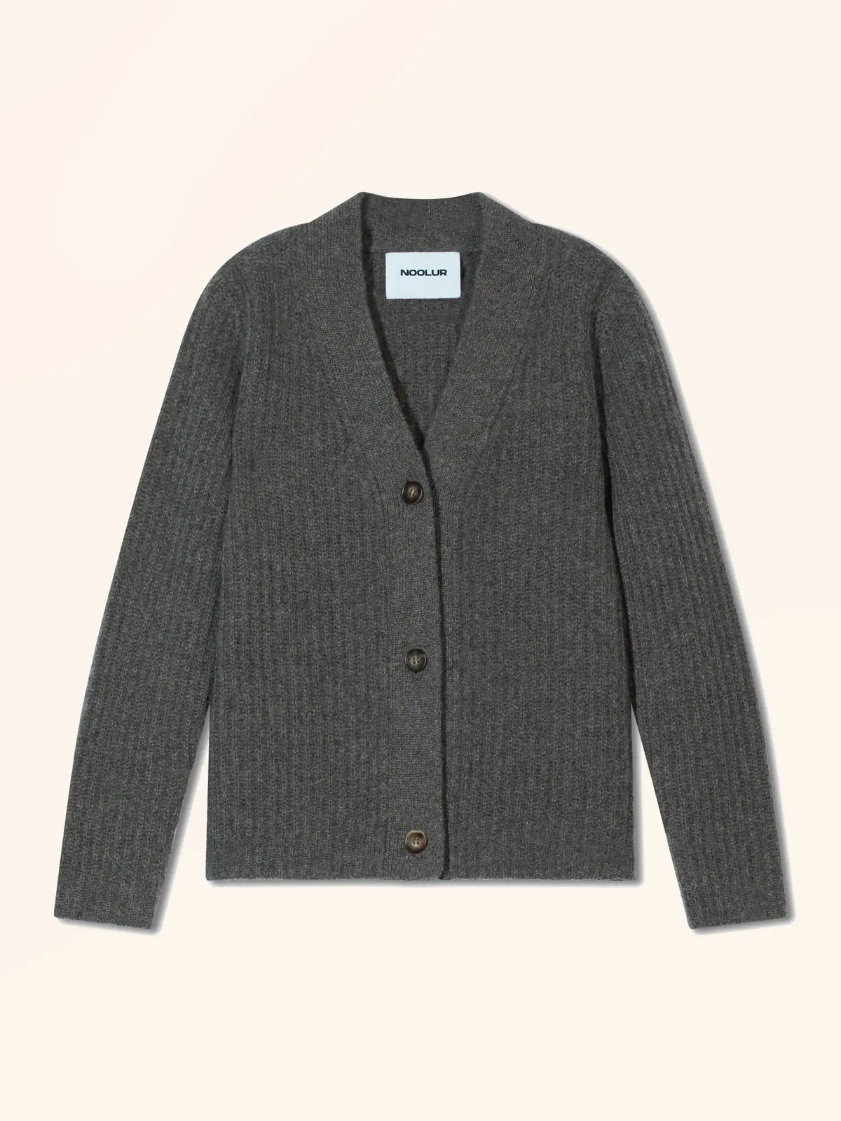 OLIVER Cardigan V-Neck 4 Ply Heather Charcoal