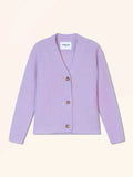 OLIVER Cardigan Col V 4 Fils Mauve