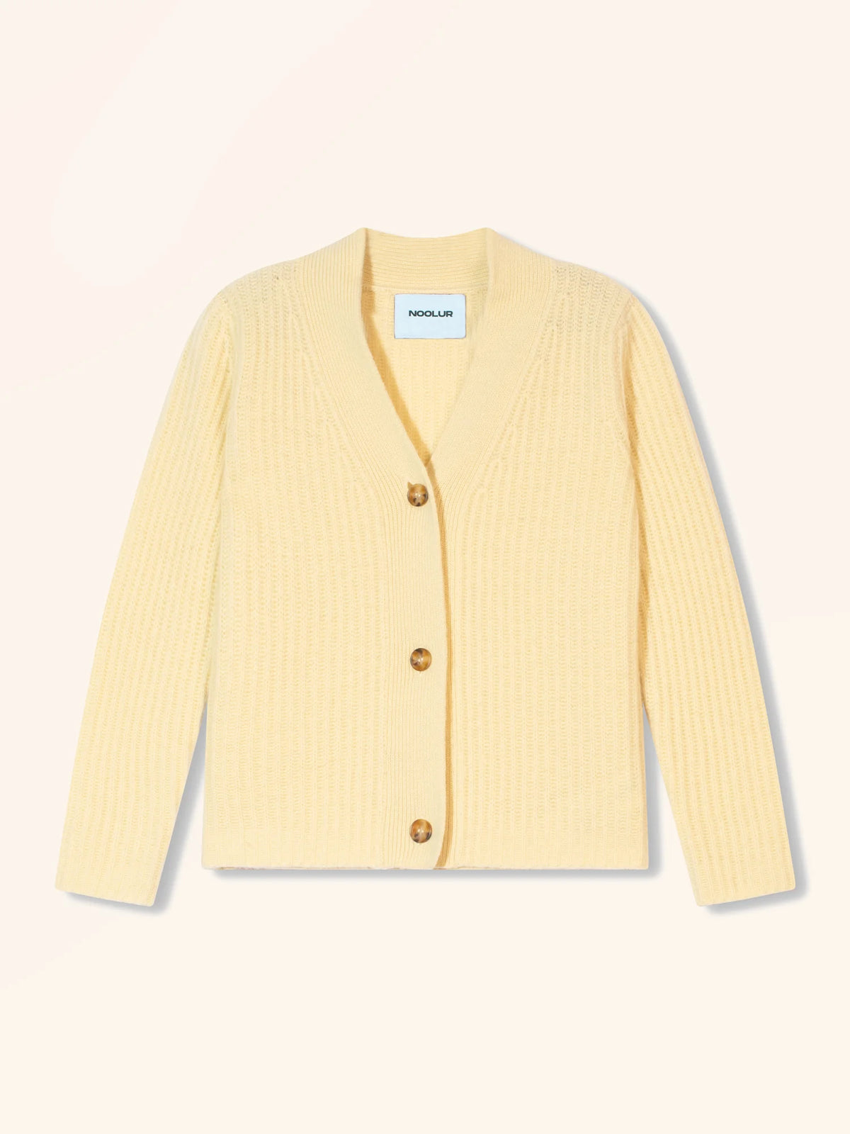OLIVER Cardigan V-Neck 4 Ply Lemonade