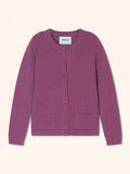 BRUNO Cardigan Col Rond 4 Fils Orchidée