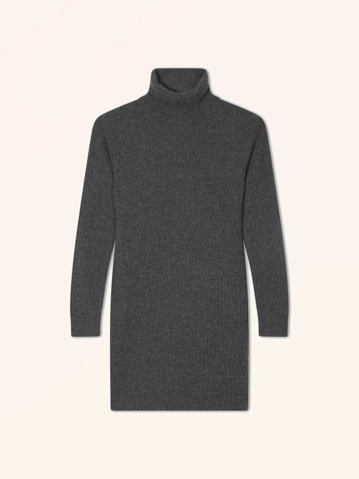 DHORAN Dress Turtleneck 4 Ply Heather Charcoal