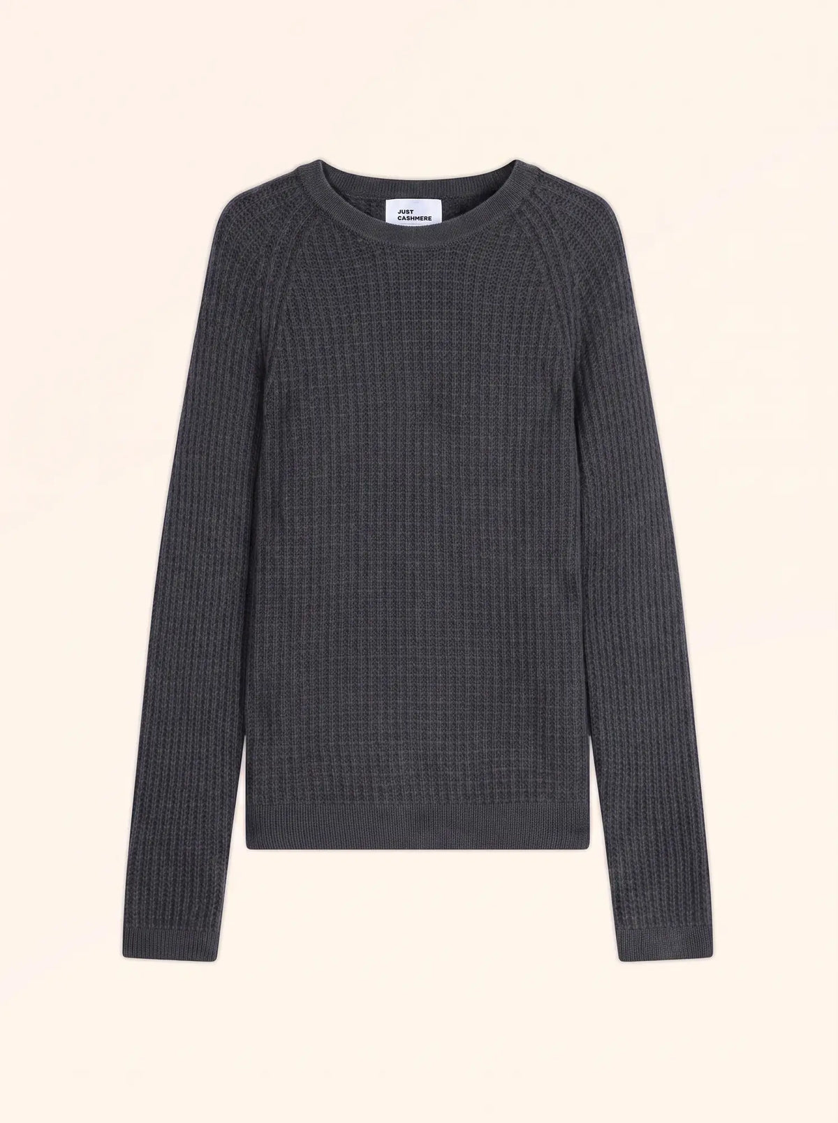 ASTRÉE Pull Col Rond 6 Fils Anthracite Chiné