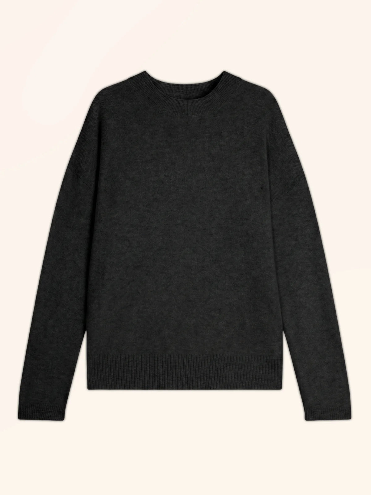 KAYLA Pull Col Rond Noir