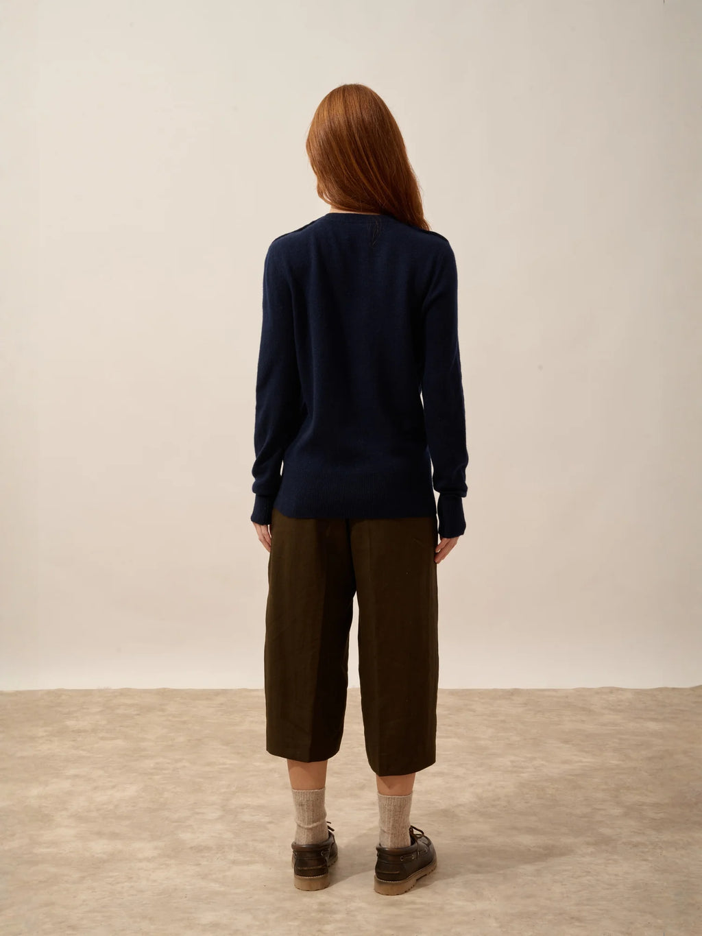JEANNE Pull Col Rond Marin Bleu Marine