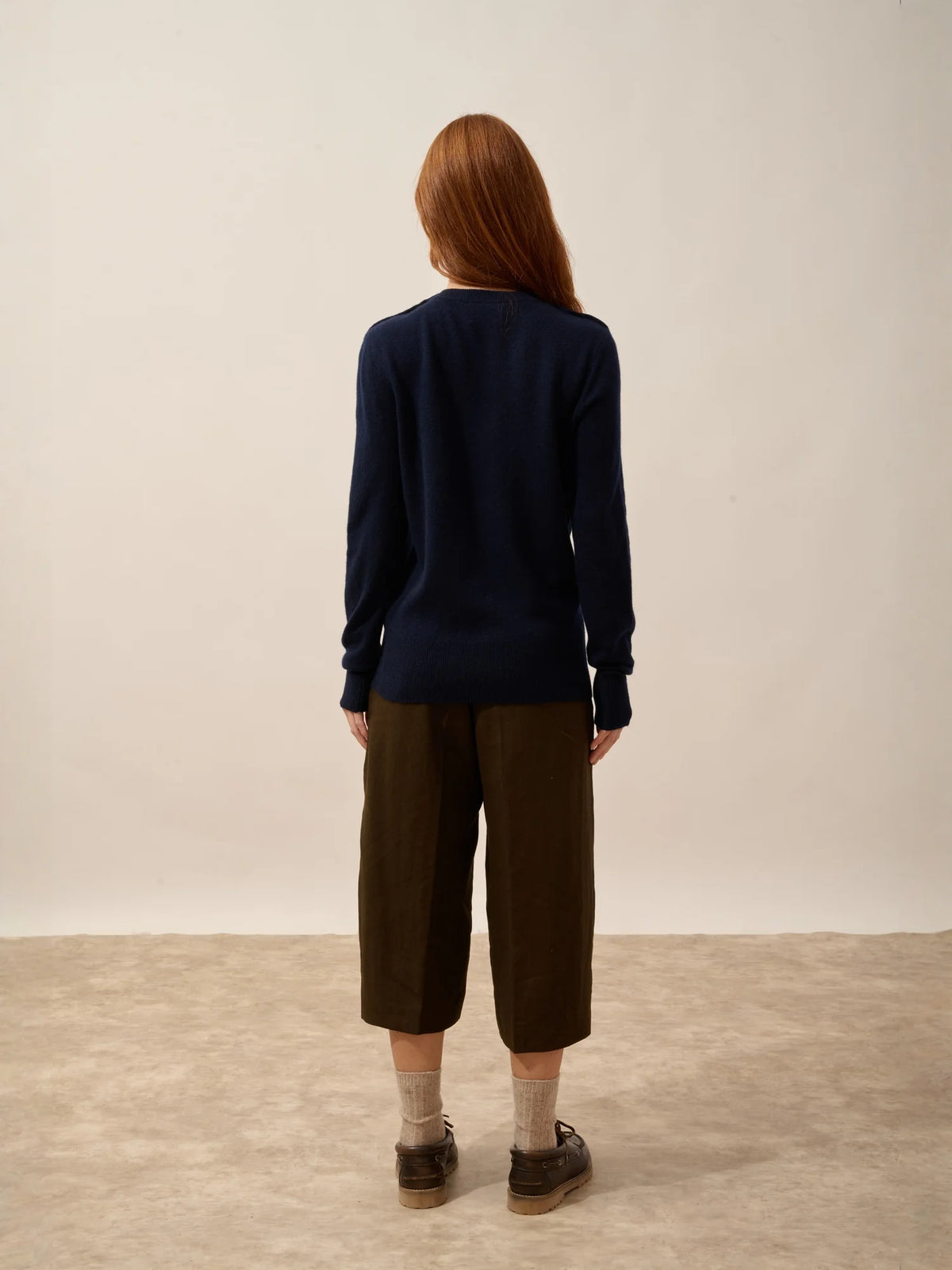JEANNE Pull Col Rond Marin Bleu Marine