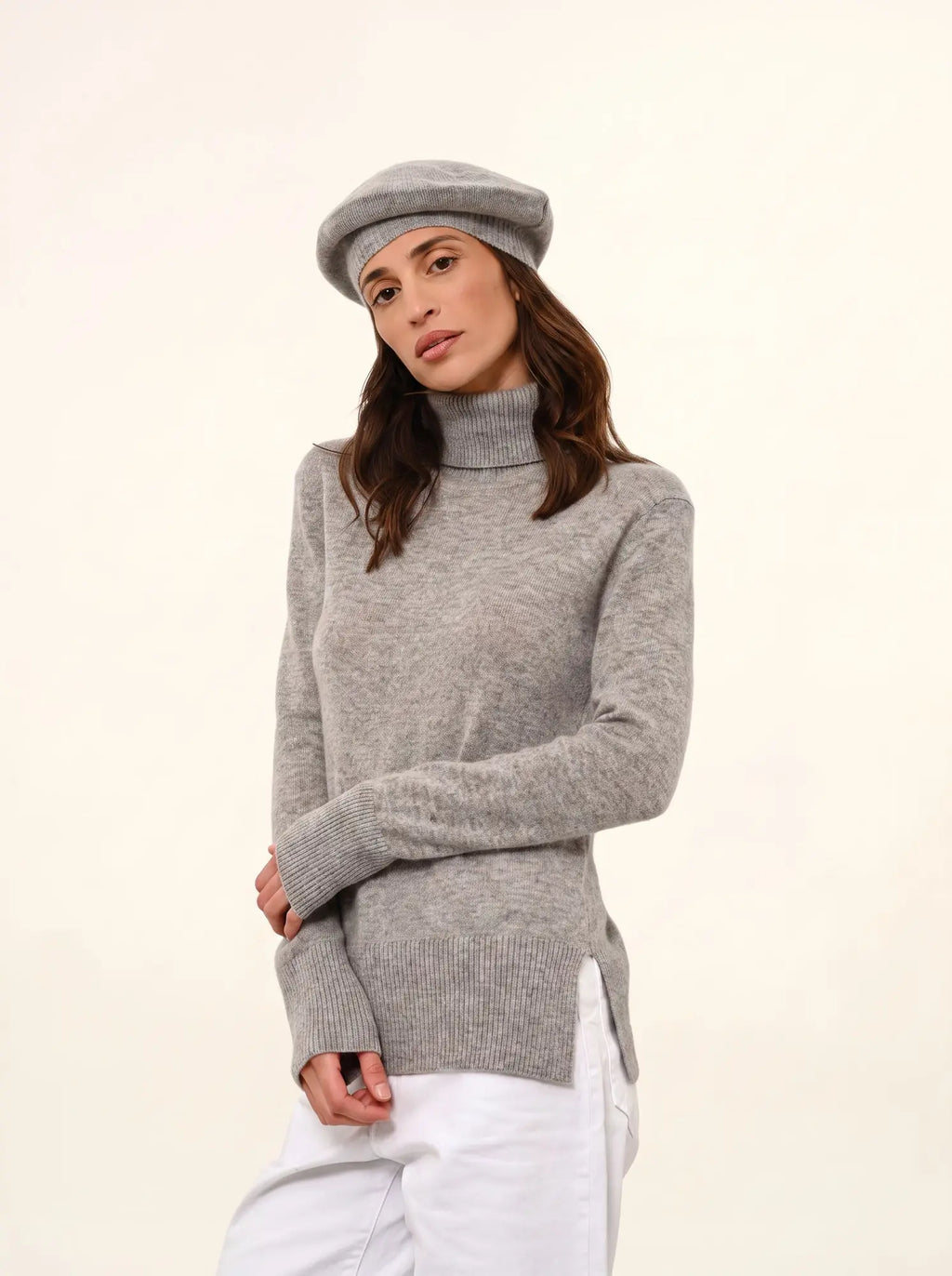 PARIS Béret 4 Fils Nuage Chiné