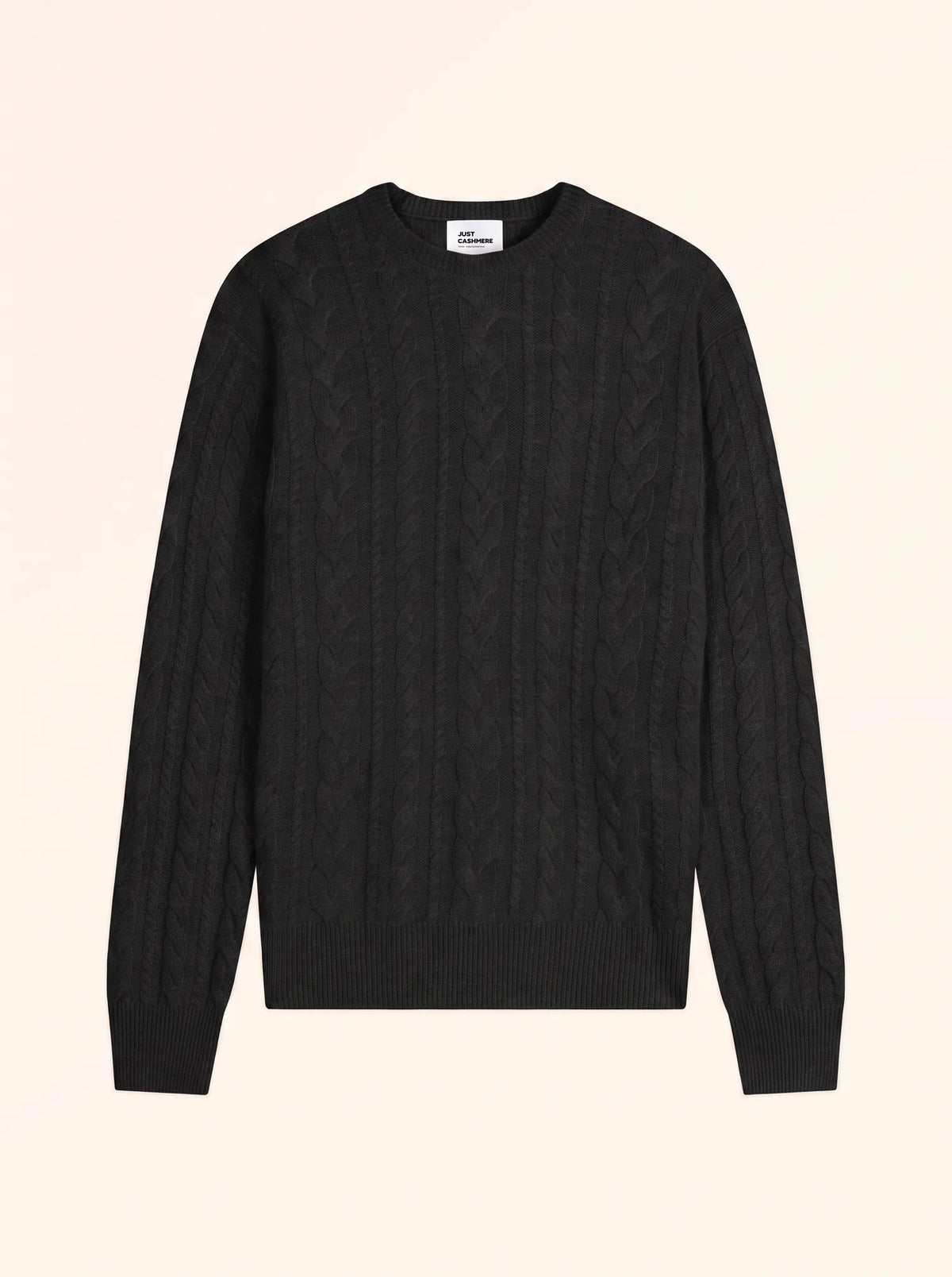 APOLLO Pull Col Rond 4 Fils Noir