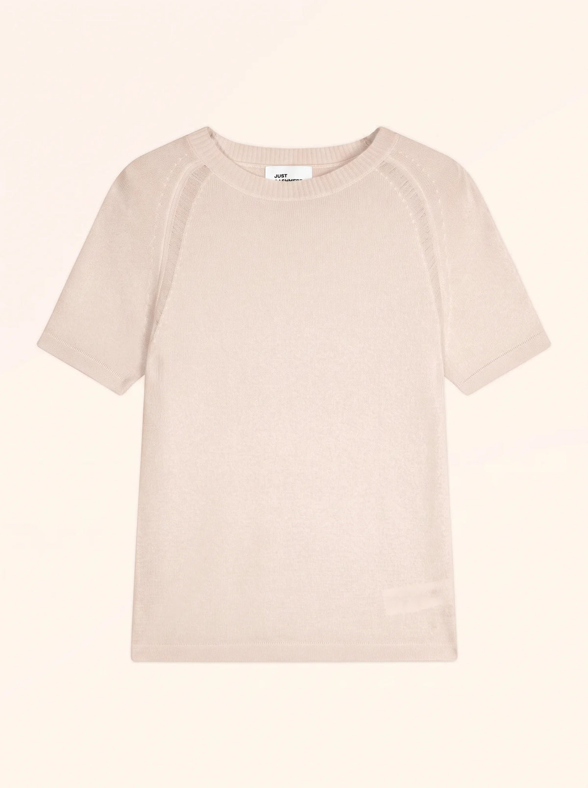 LAÏSA T-Shirt Col Rond Beige Chiné