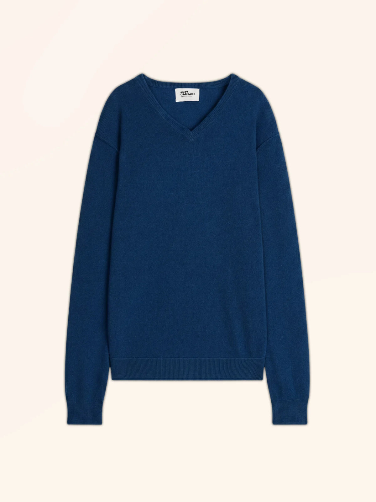 TOM Pull Col V Bleu Chiné