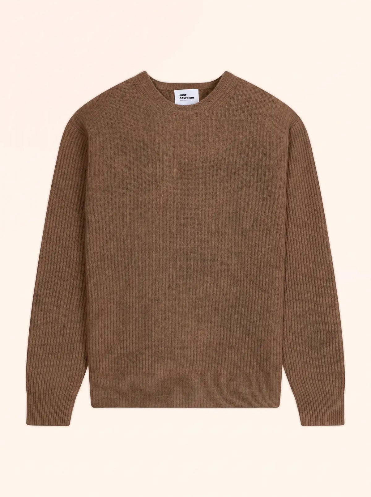 NASH Pull Col Rond 4 Fils Noisette