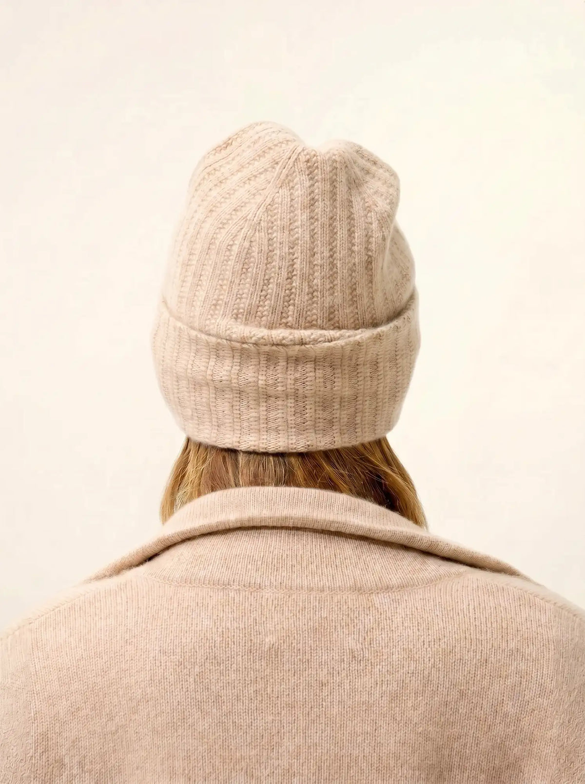 JIN Bonnet 6 Fils Beige Chiné
