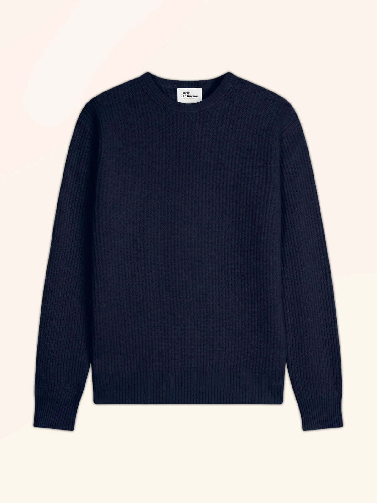 NASH Pull Col Rond 4 Fils Bleu Marine