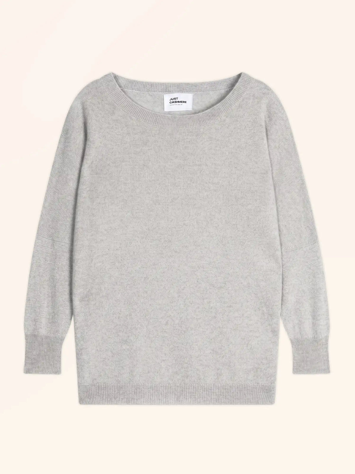 REBECCA Pull Chauve Souris Gris Perle Chiné