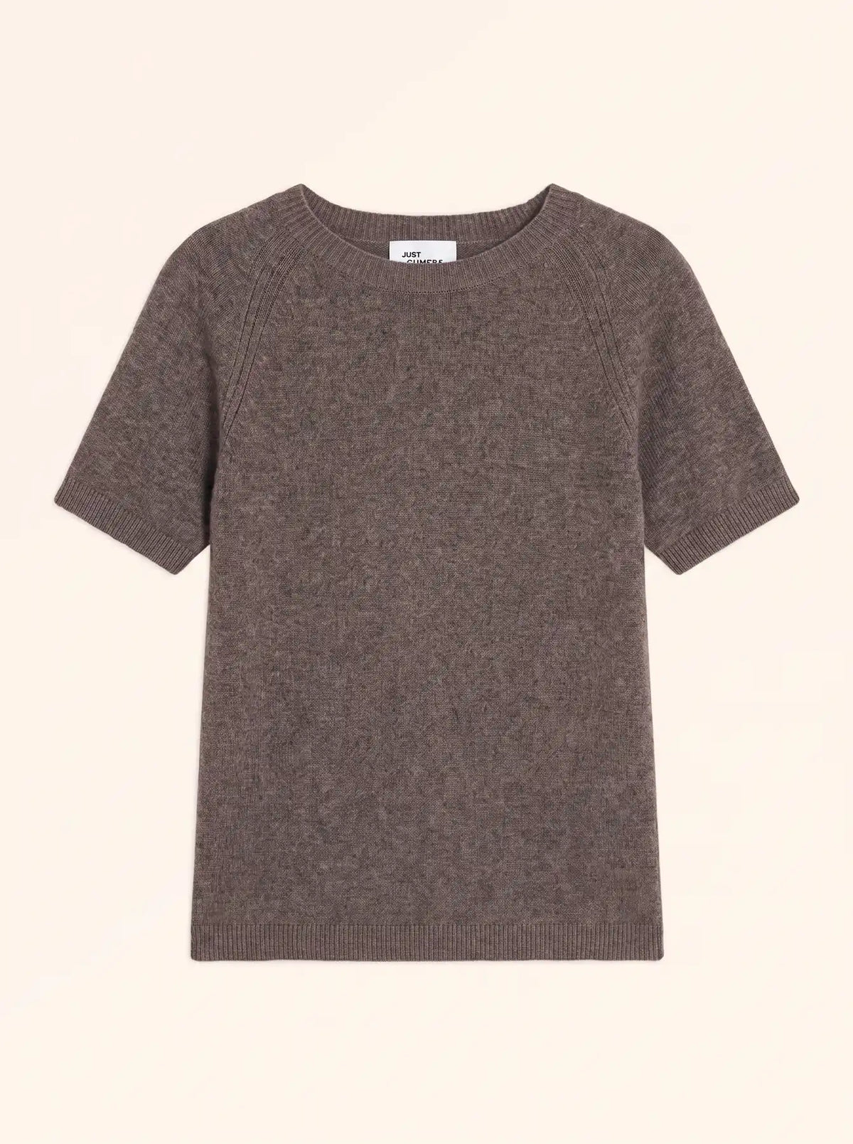 LAÏSA T-Shirt Col Rond Taupe Chiné